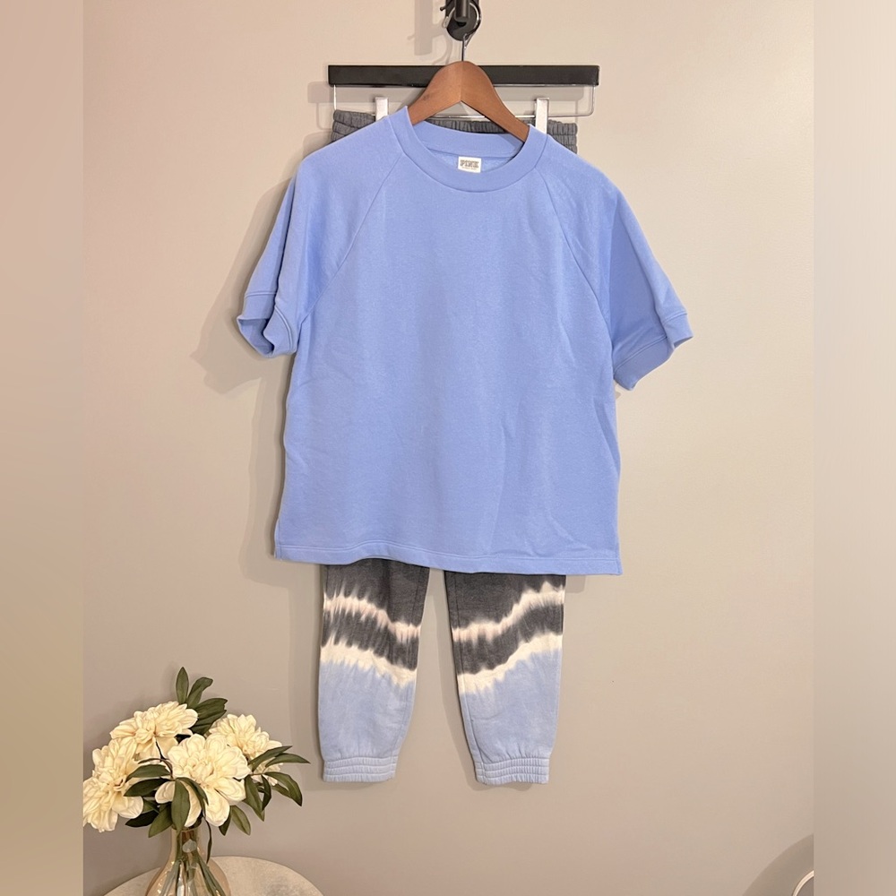 PINK Victoria secret periwinkle blue ombré set outfit bundle set